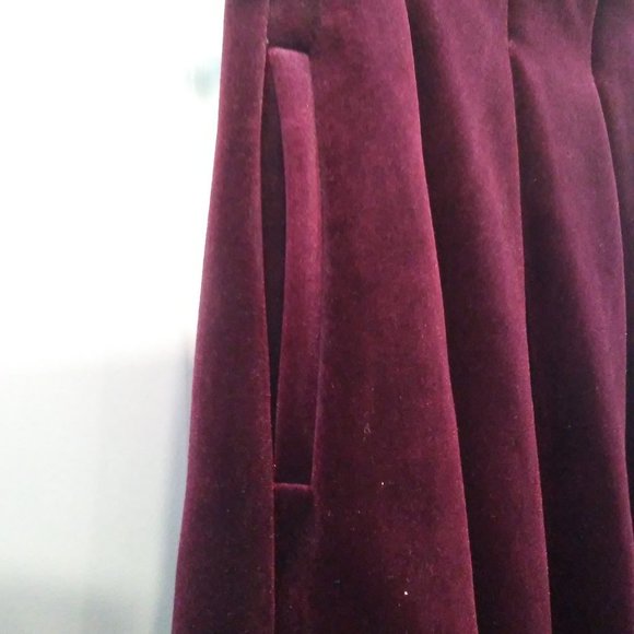 Maje wine colored pleated skirt - Picture 2 of 5